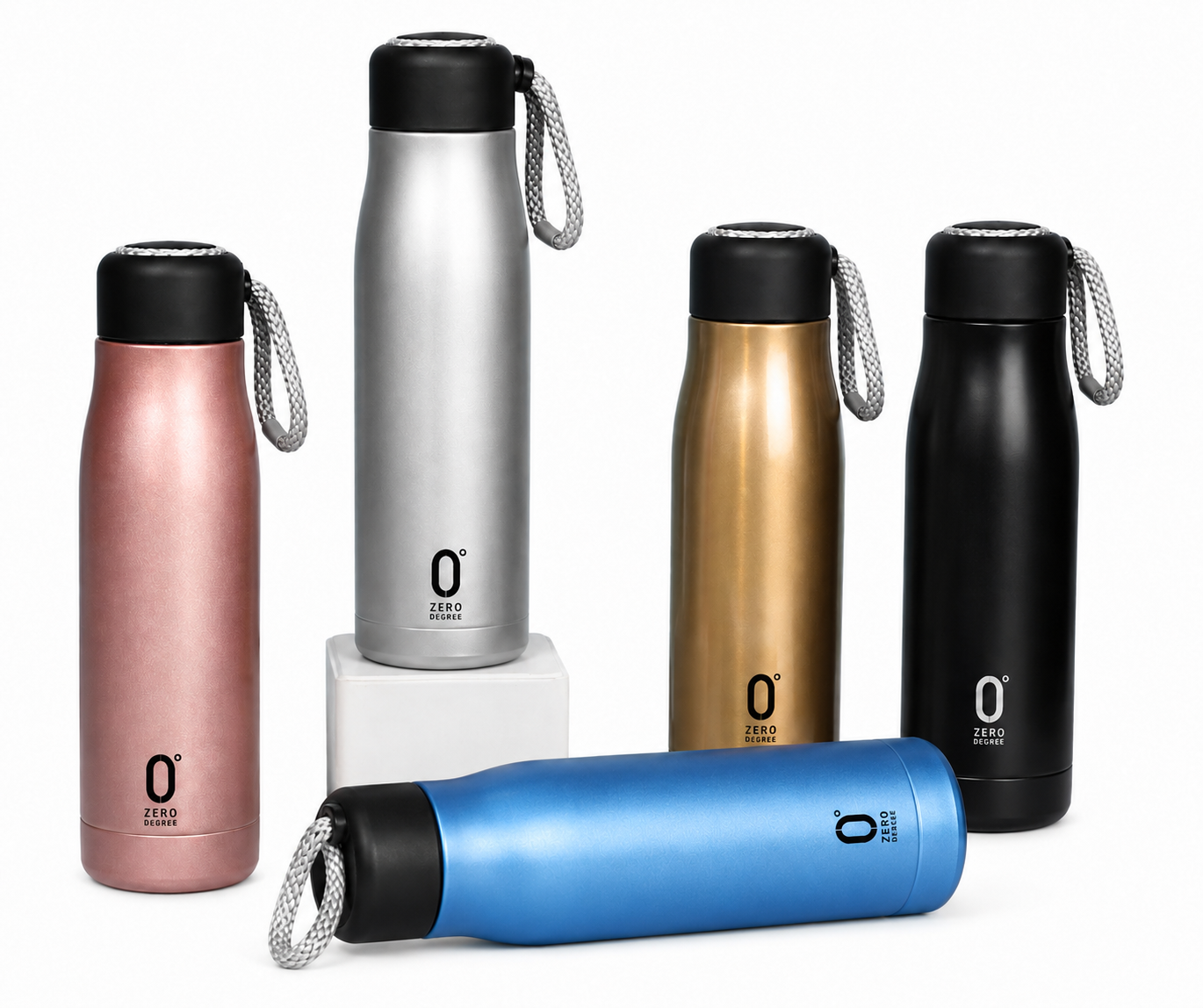 Zero Degree colour collection in rose, silver, gold, black and signature blue