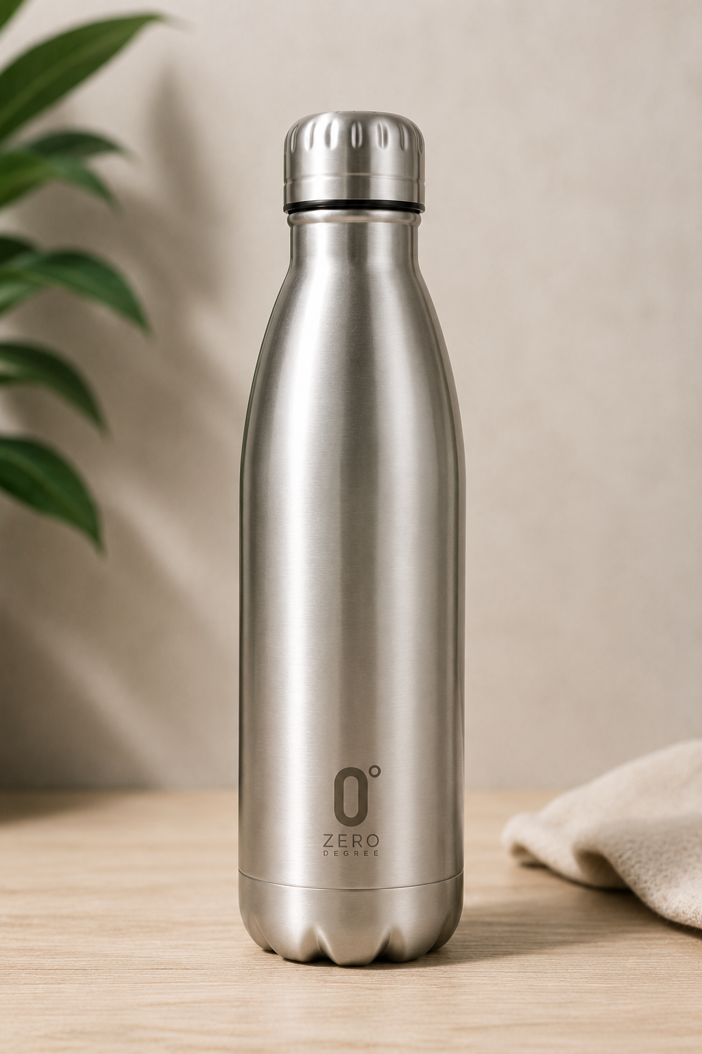 Zero Degree premium brushed stainless steel bottle